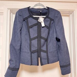 White House Black Market Blue & Black Blazer
